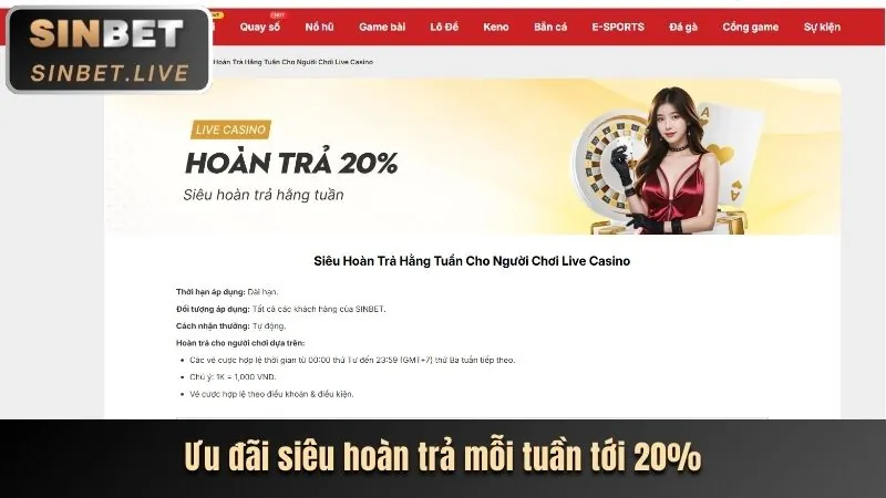 Hoàn Trả Hàng Tuần bj388 chính thức